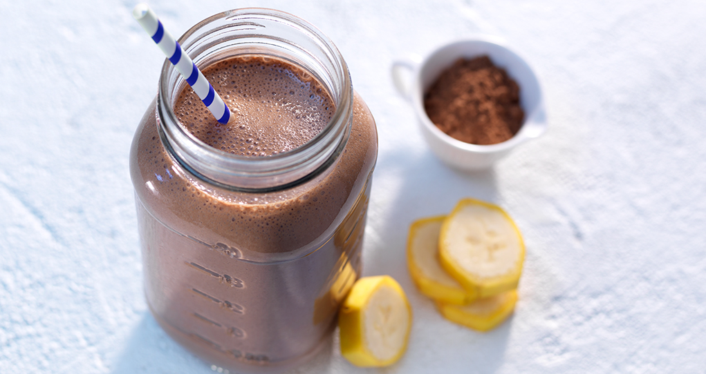 Smoothie banane-chocolat