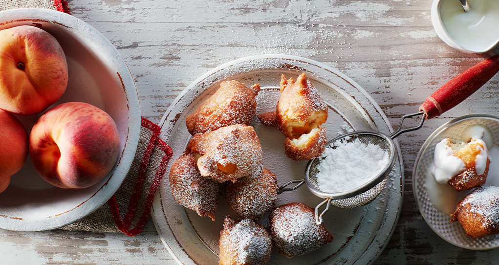 Beignets aux pêches