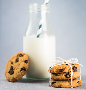 Nearly No Fat Peanut Butter Chocolate Chip Cookies