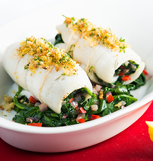 Spinach Stuffed Sole