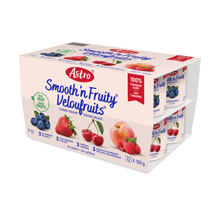 Astro® VelouFruits® Fraises / Bleuets / Cerises / Pêches Framboises 12 x 100 g